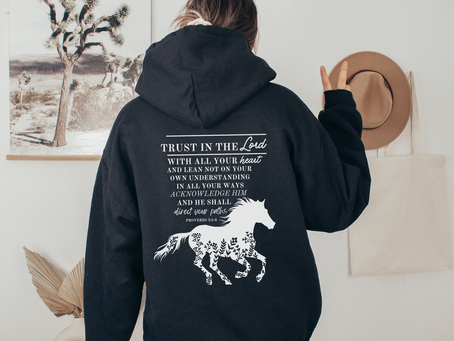 Horse Hoodie - Christian Hoodie | Direct Your Paths - Proverbs 3:5