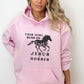 Horse Hoodie - This Girl Runs On Jesus & Horses | Girl's/Women's Horse Sweatshirt