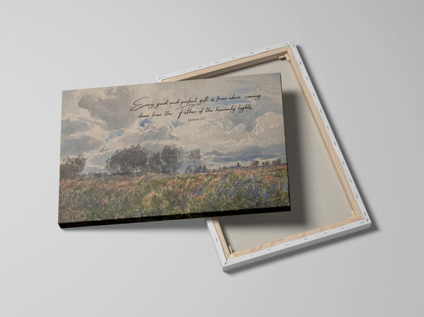 Canvas Wall Art - James 1:17- Every Good Gift Is From Above Hover