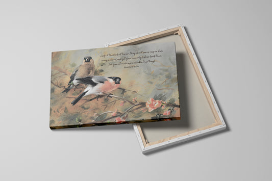 Canvas Wall Art - Look At The Birds Of The Air - Matthew 6:26 | Canvas Gallery Wrap