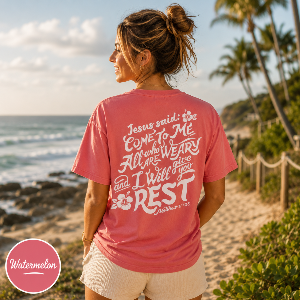 Come to Me and Find Rest - Matthew 11:28 Jesus Shirt