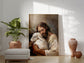 Jesus The Good Shepard & The Lost Sheep Painting Print | Jesus Christ Wall Art Unframed Print