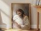 Jesus The Good Shepard & The Lost Sheep Painting Print | Jesus Christ Wall Art Unframed Print