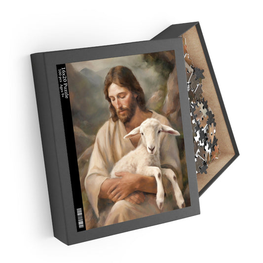 Jesus Christ Puzzle - Jesus The Good Shepherd | Jesus Christ Puzzle, Jigsaw Puzzle (120, 252, 500-Piece)