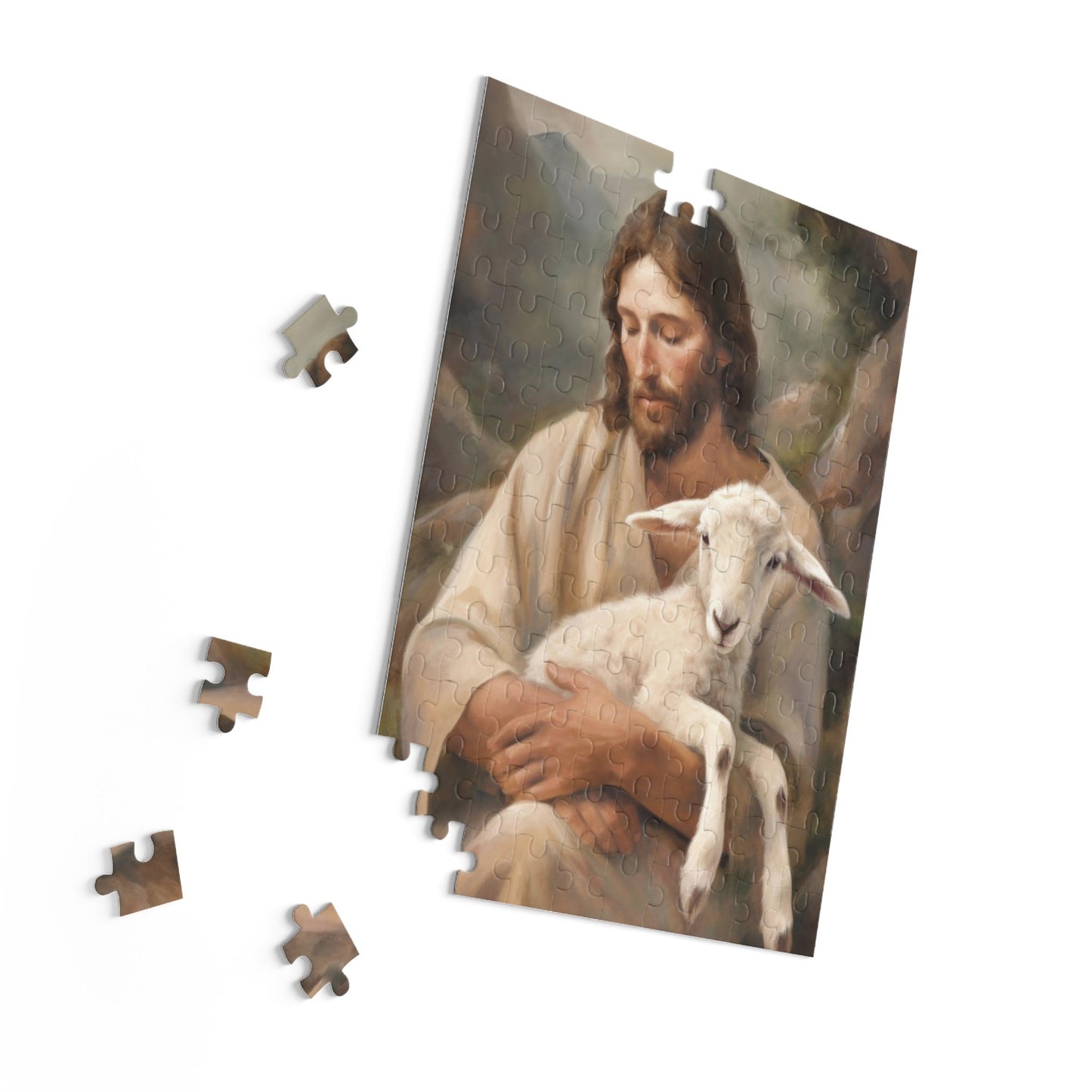 Jesus Christ Puzzle - Jesus The Good Shepherd | Jesus Christ Puzzle, Jigsaw Puzzle (120, 252, 500-Piece)