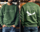 Trust in the Lord Christian Sweatshirt - Soar on Wings Like Eagles - Isaiah 40:31