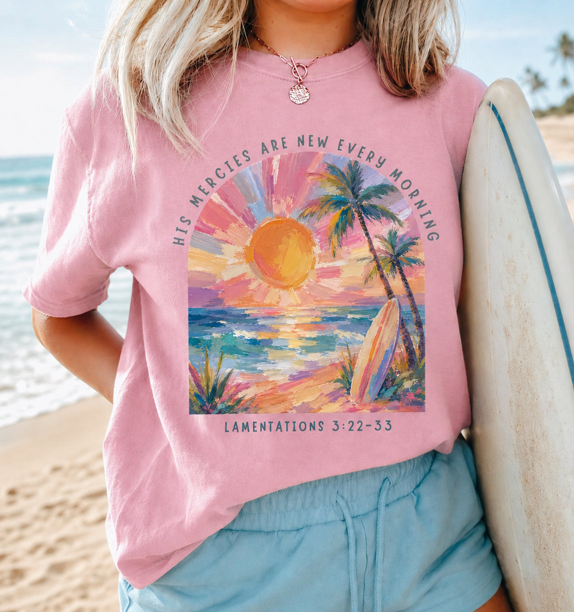 His Mercies Are New Every Morning - Faith Surf T-shirt