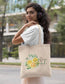 He Restores My Soul - Psalm 23:3 Floral Tote Bag
