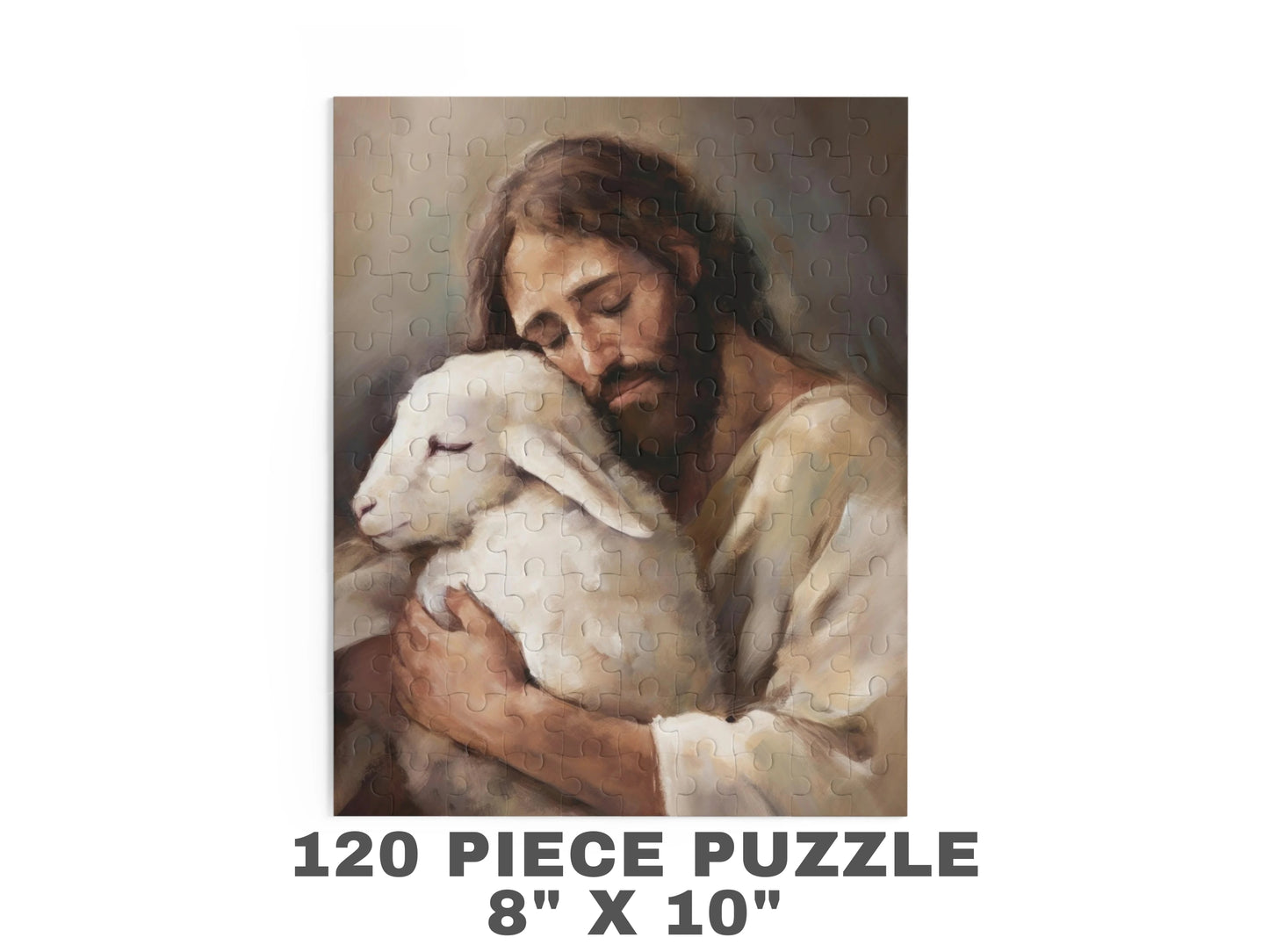 Jesus Puzzle - Jesus The Good Shepherd | Jesus Christ Puzzle, Jigsaw Puzzle (120, 252, 500-Piece)