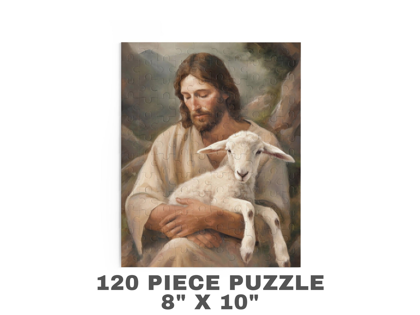 Jesus Christ Puzzle - Jesus The Good Shepherd | Jesus Christ Puzzle, Jigsaw Puzzle (120, 252, 500-Piece)