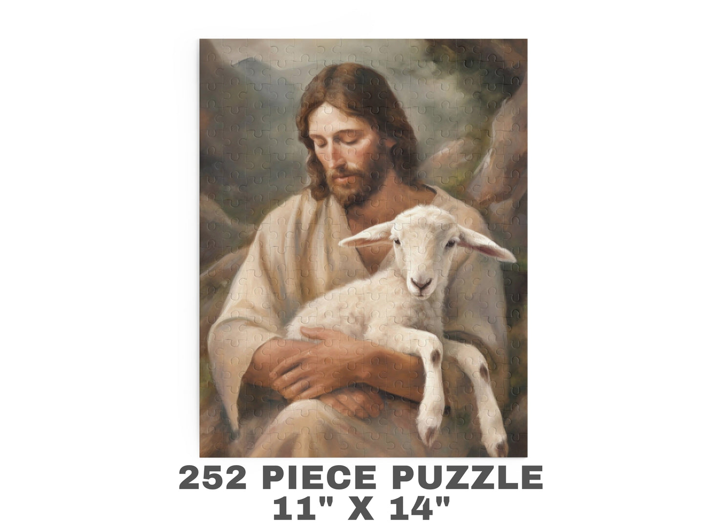 Jesus Christ Puzzle - Jesus The Good Shepherd | Jesus Christ Puzzle, Jigsaw Puzzle (120, 252, 500-Piece)