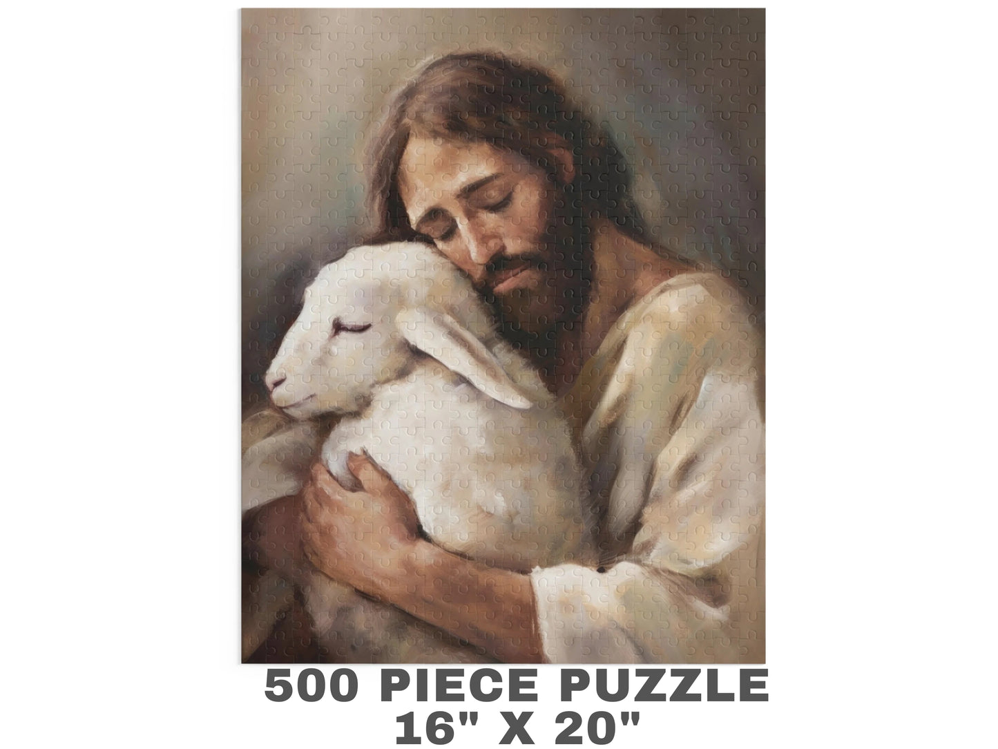 Jesus Puzzle - Jesus The Good Shepherd | Jesus Christ Puzzle, Jigsaw Puzzle (120, 252, 500-Piece)