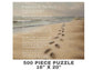 Footprints In The Sand Puzzle | Footprints Poem Puzzle, Beach Puzzle, Bible Verse Puzzle, Inspirational Jigsaw Puzzle (120, 252, 500-Piece)