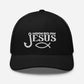 Hooked on Jesus Hat | Embroidered Trucker Style Cap, Fishing hat - Christian Cap with Embroidery