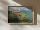 Build Your House on the Rock - Matthew 7:24 | Vintage Monet Art with Bible Verse - Unframed Art