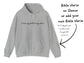 I Wear My Faith On My Sleeve Hoodie | Personalized - Add Your Own Custom Name or Bible Verse on Sleeve