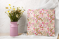 Floral Pattern Throw Pillow - Artistic Flower Pattern | Decorative Pillow and Floral Pillow Cover