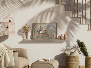 Look At The Birds Of The Air - Matthew 6:26, Vintage Bird Painting - Unframed Art