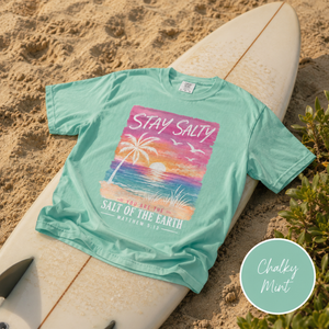 Stay Salty - "You Are the Salt of the Earth" - Matthew 5:13 | Christian Beach T-Shirt