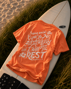Come to Me and Find Rest - Matthew 11:28 Jesus Shirt