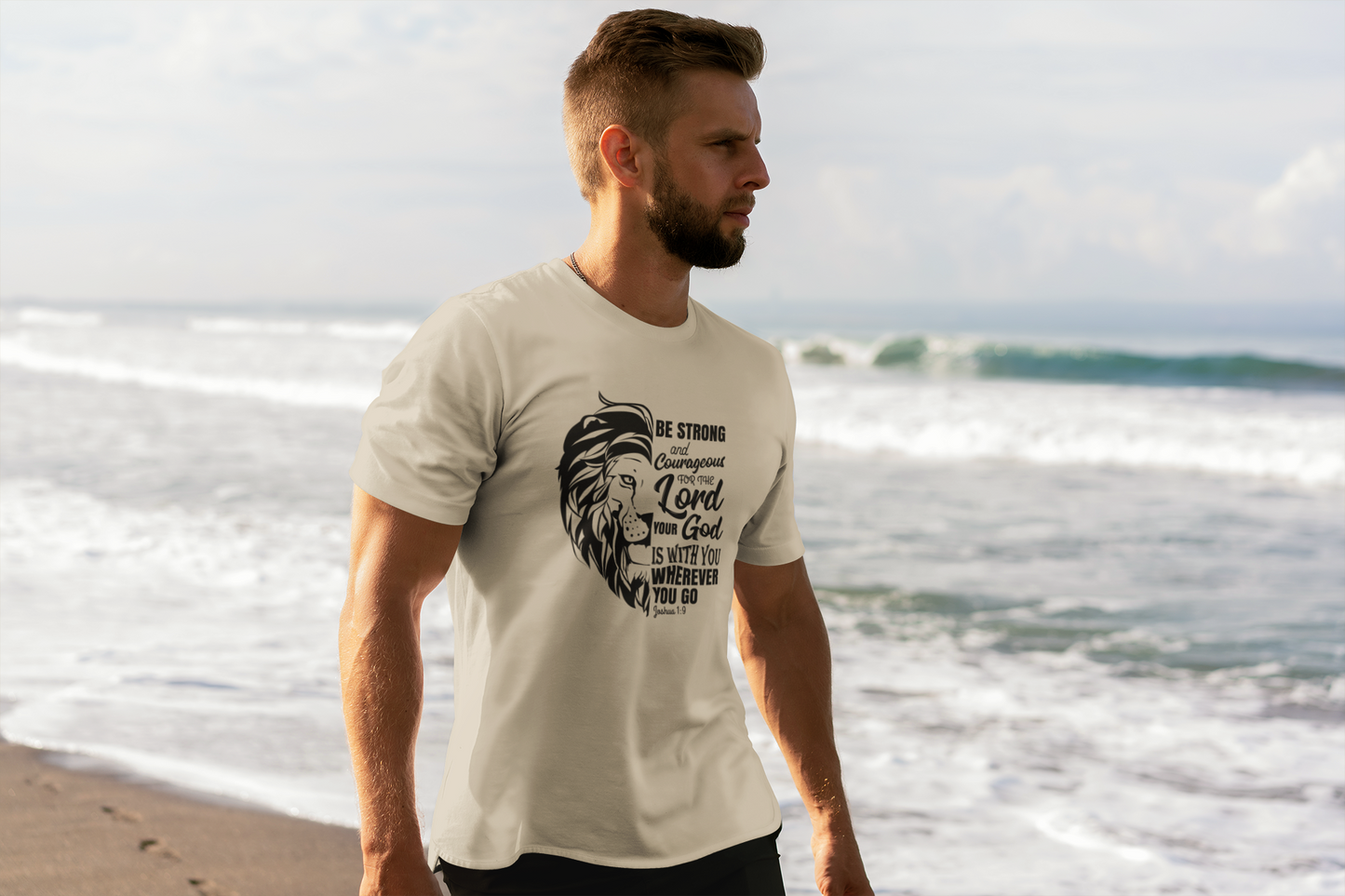 Be Strong Shirt - Christian T-Shirt | Joshua 1:9 Bible Verse Shirt