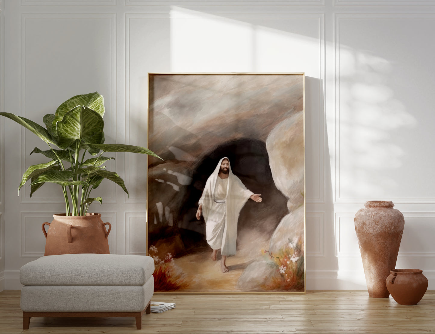 Jesus Is Risen - Easter Wall Art | Christian Home Decor - Unframed Print