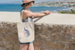Canvas Tote Bag with Peacock
