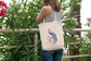 Canvas Tote Bag with Peacock