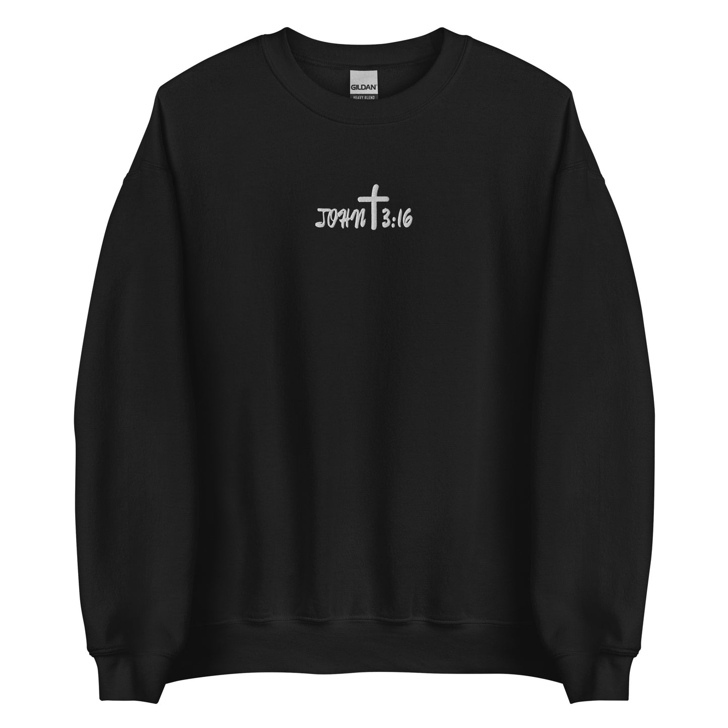 John 3:16 Sweatshirt Embroidery | Christian Embroidered Sweater