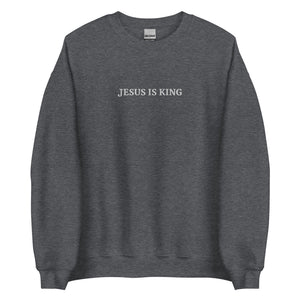 Embroidered Jesus is King Sweatshirt