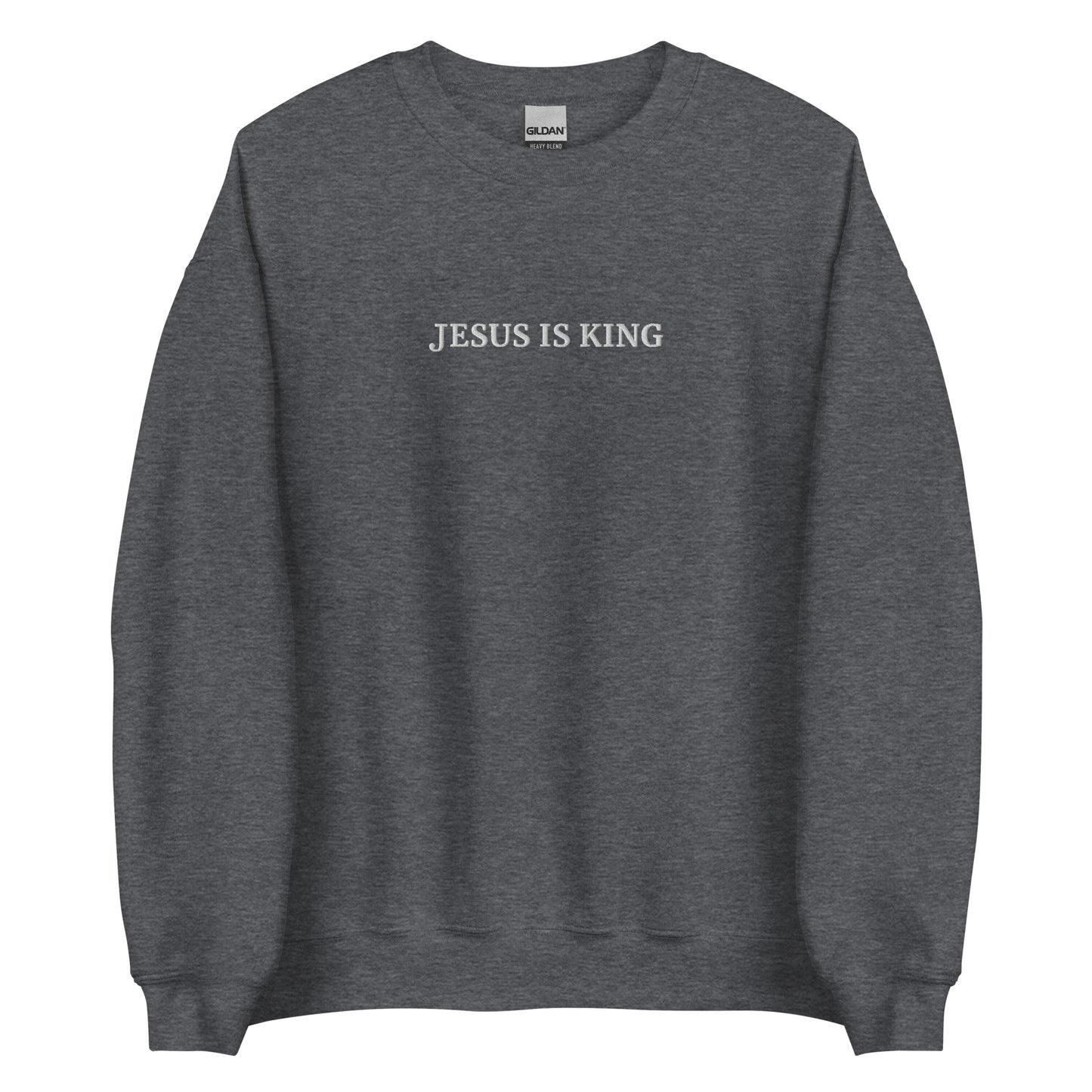 Embroidered Jesus is King Sweatshirt