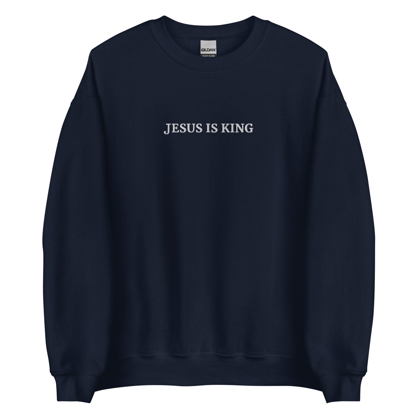 Embroidered Jesus is King Sweatshirt