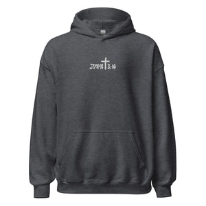 John 3:16 Hoodie - Embroidered Hoodie | For God So Loved The World Hoodie