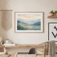 Smoky Mountains Painting Print | Appalachian Mountains Watercolor - Unframed Print