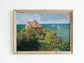 Build Your House on the Rock - Matthew 7:24 | Vintage Monet Art with Bible Verse - Unframed Art