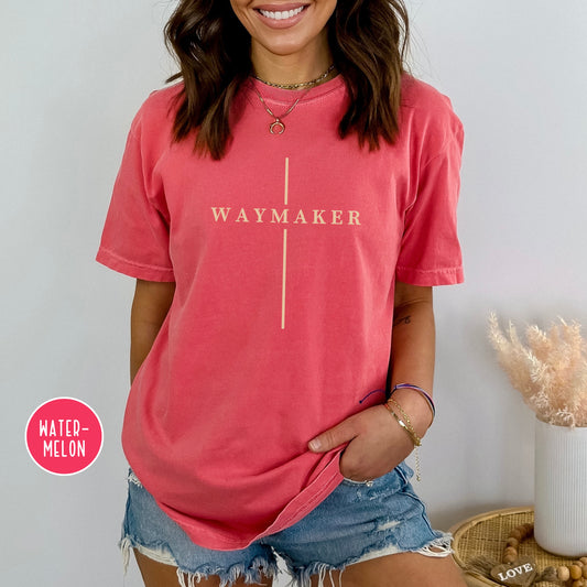 WAYMAKER Christian T-Shirt | Comfort Colors Shirts | Jesus Shirt, Scripture Shirt