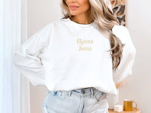Choose Jesus Sweater - Christian Sweatshirt | Comfort Colors Sweatshirt | Jesus Sweater