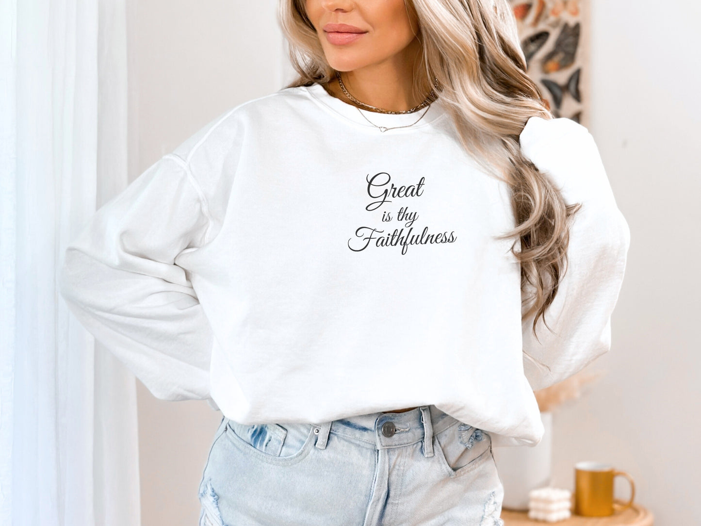 Great is thy Faithfulness Sweatshirt - Lamentations 3 | Comfort Colors Sweatshirt