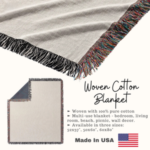 John 1:1 Woven Blanket - In The Beginning Was The Word | Jesus Blanket, Bible Verse Blanket - Cotton Woven Blanket